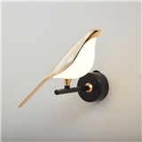 Nordic style art magpie bird lamp LED wall lamp bedroom bedside wall light