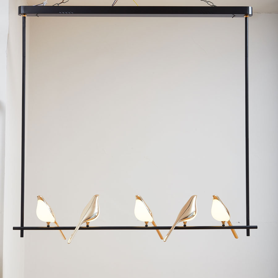 Modern minimalist magpie bird chandelier led creative personality pendant light