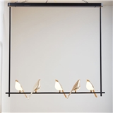 Modern minimalist magpie bird chandelier led creative personality pendant light