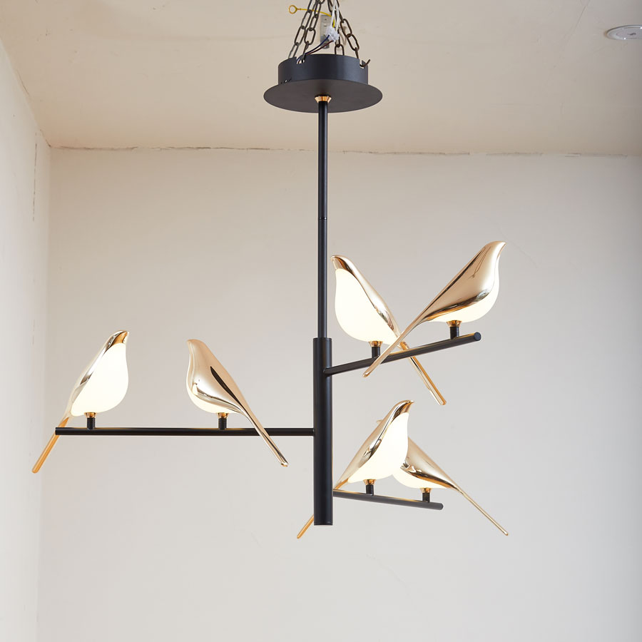 Decoration bird shape pendant light indoor modern style led chandelier