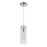 Modern kitchen ceiling hanging cylindrical new crystal chandelier contemporary glass pendent light