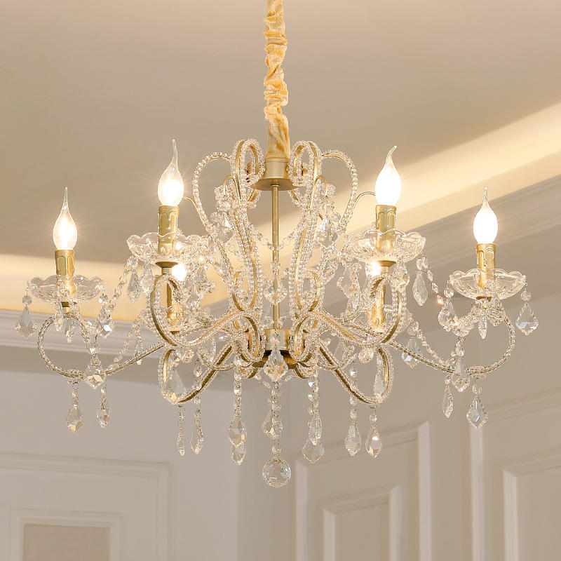 Modern decor large round glass brass K9 crystal chandelier luxury led pendant light