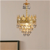 Modern luxury Living Room hotel villa led large round ceiling mounted gold pendant light