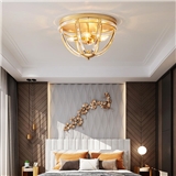 Modern decorative crystal chandelier for bedroom E14 surface mounted luxury Led ceiling light
