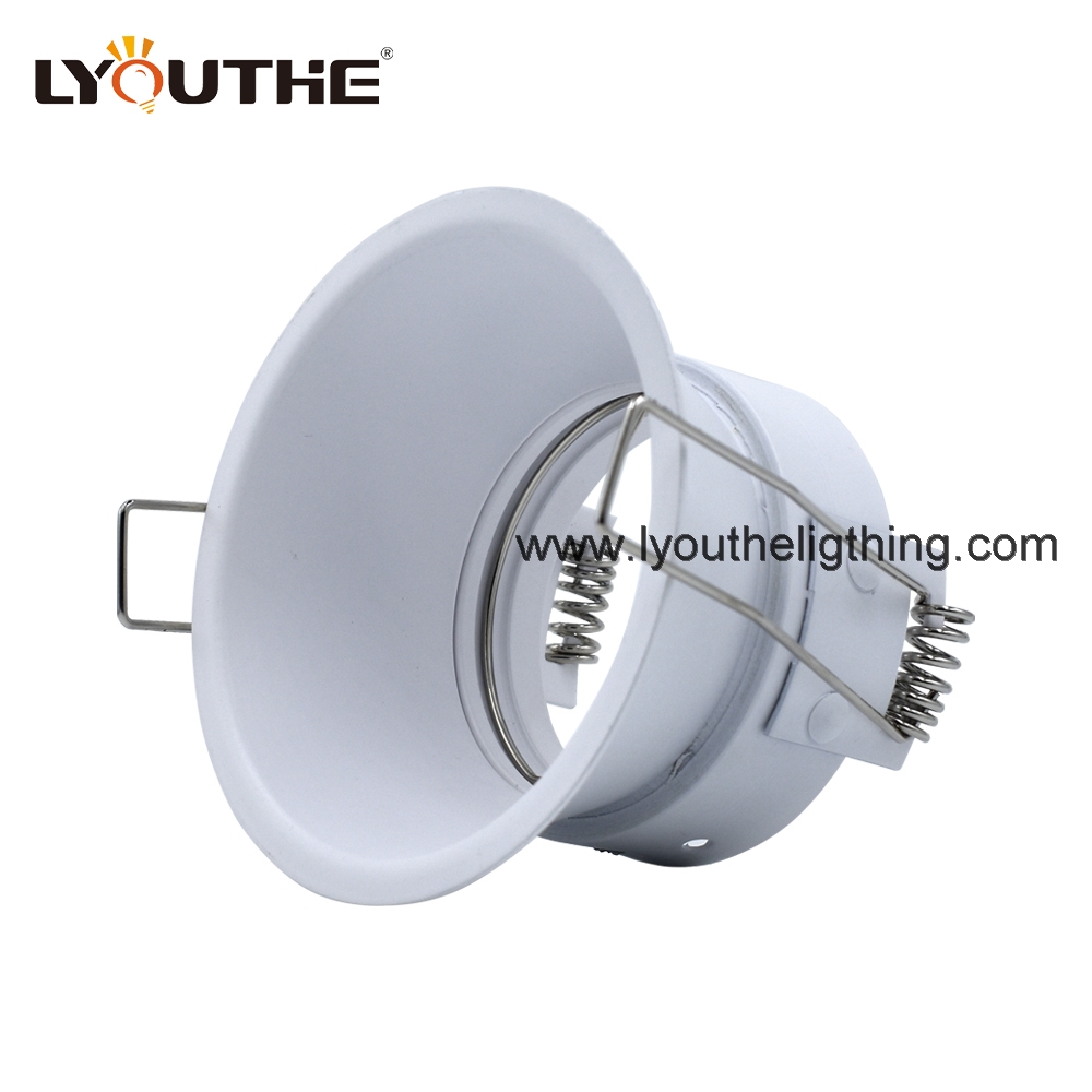 Gu10 Bulb Square White Downlights Fixted Anti-Glare Aluminum Led Deep Recessed Downlight