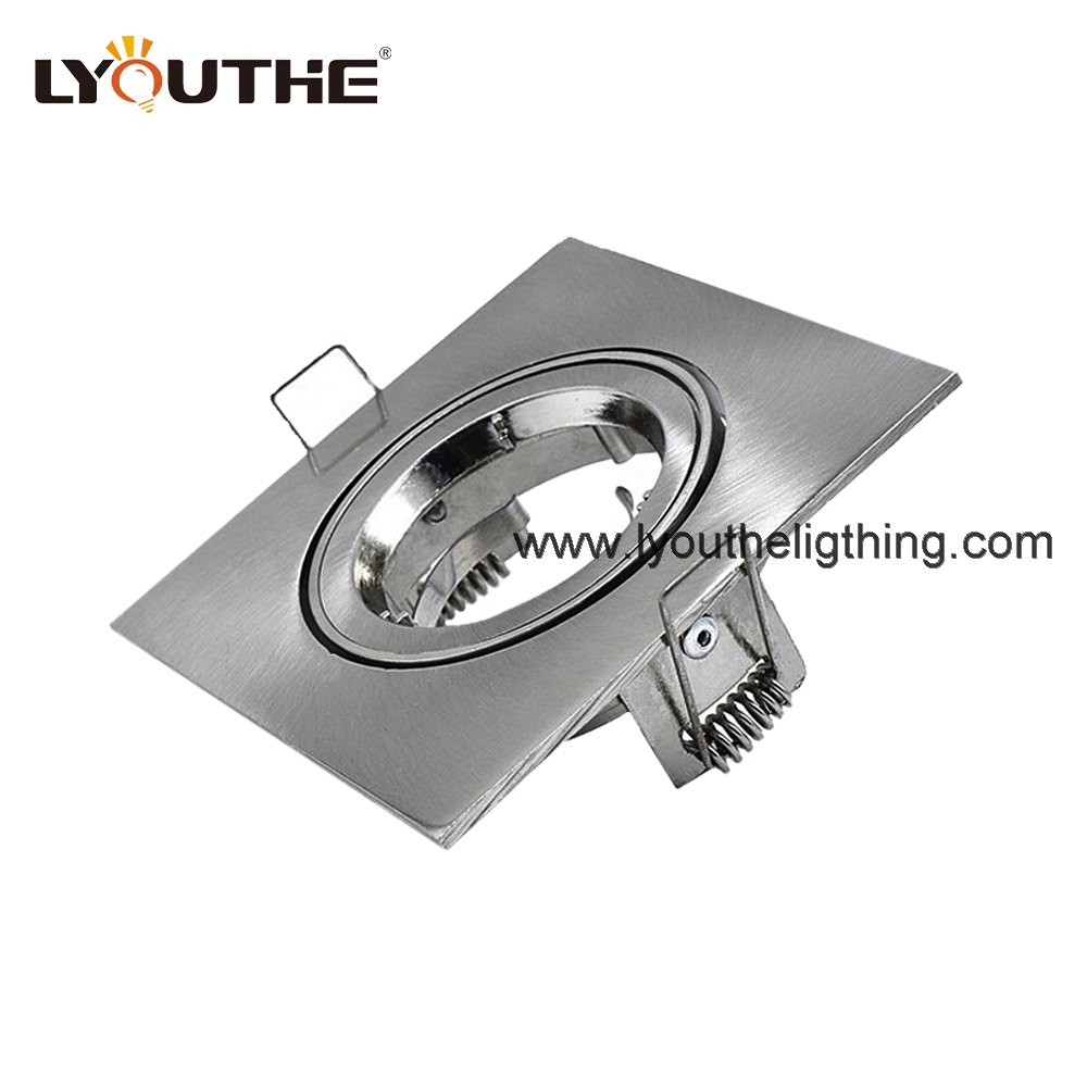 Light Commercial Adjustable Gu10 Kitchen Fittings Square Shape Ceiling Lighting Spot Recessed Downli