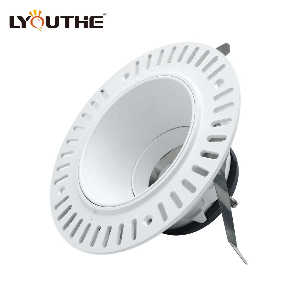 3W 5W 7W round adjustable halogen downlight 360 degrees led recessed trimless downlight housing
