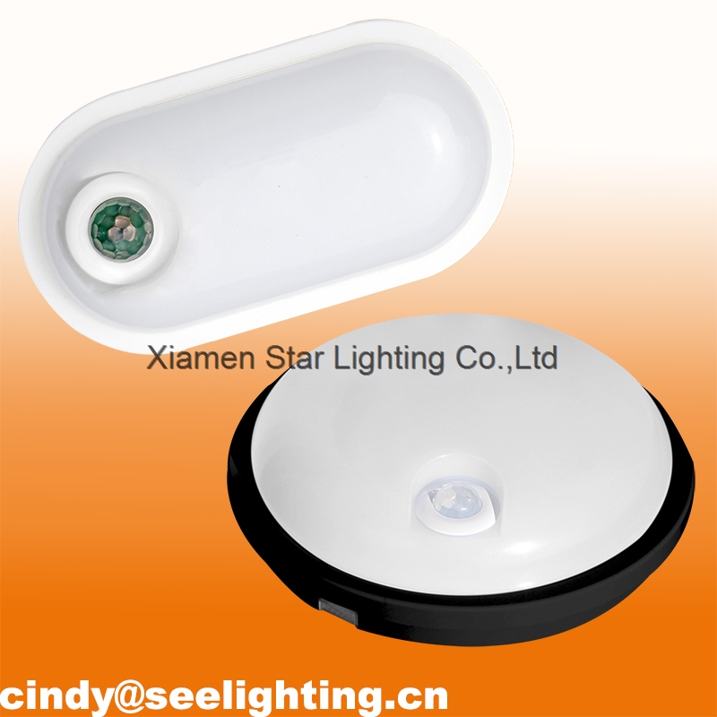 PIR sensor bulkhead light led bulkhead lamp motion sensor pir 15W 20w for wall ip65 sensor light