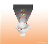 intelligent mr16 spotlight beam angle adjustable from 30°to 60° GU5.3 spotlight MR16 GU5.3 12V