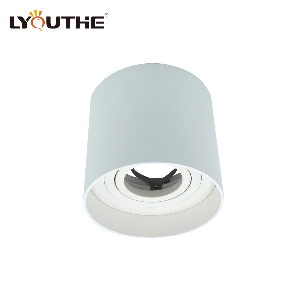 Cylindrical Pure Aluminum Ceiling Recessed Cob Gu10 Mr16 Surface Mounted Downlight Fitting