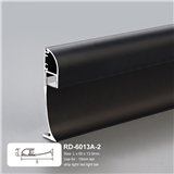 Black Aluminum LED Extruded Aluminum Channel Shell is Used for Stair Light Skirting