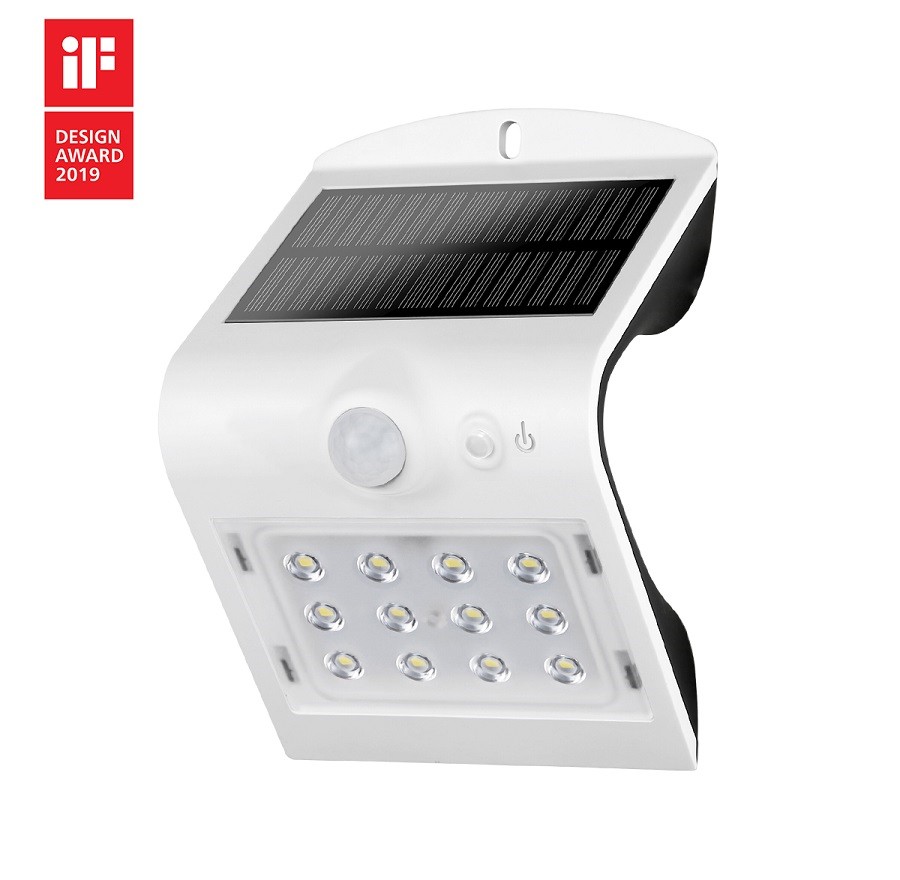 Solar LED Wall Light-Butterfly 1.5W White