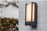 QUBO OUTDOOR LED WALL PIR 1 LIGHT DARK GREY 3000K