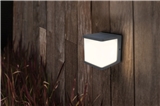 DOBLO OUTDOOR LED SOLAR WALL PIR 1 LIGHT DARK GREY