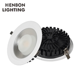 Henbon OEM ODM Anti Glare Design Store Home Aluminum Indoor 9W 12W 18W 24W COB LED Downlight