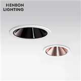 Henbon No Strobe protect design Aluminum adjustable CCT 7W 12W 18W COB LED recessed Downlight