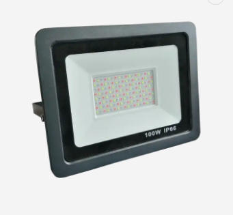 IP66 Dimmable RGB LED Flood Light outdoor 50 watt 100 watt garden remote control