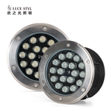 3W 6W 9W 12W 18W 24W LED Landscape Underground Light Waterproof Outdoor Garden Path Lamp