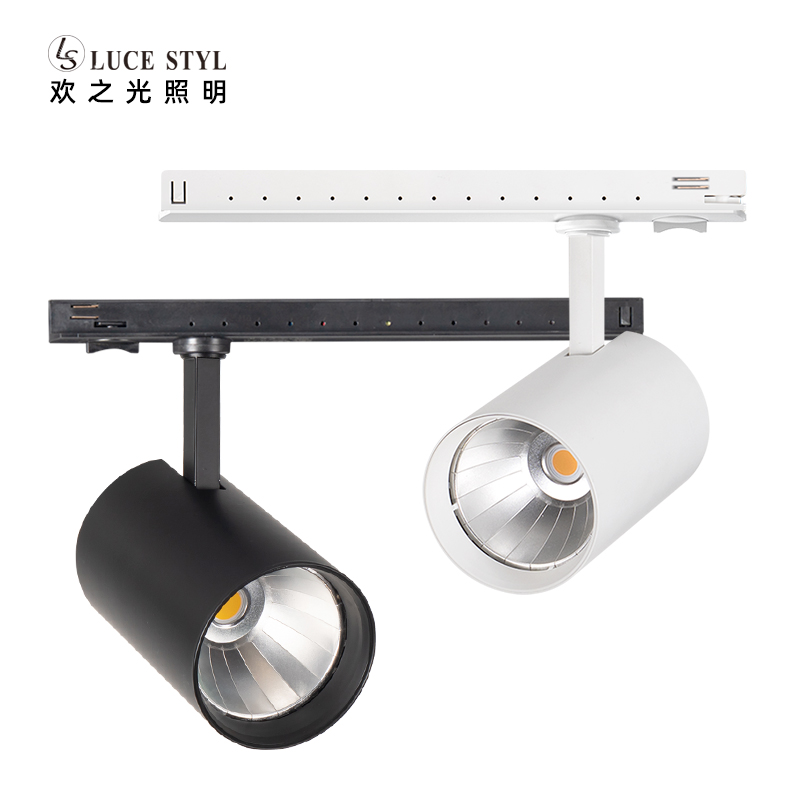 LED Track Light 30W 3 Wires Integrated Adapter LED Spotlight for Hotel Museum Shop Lighting