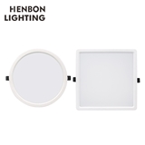 Henbon High Performance Indoor Aluminum Round Square Ceiling 7W 16W 24W 32W Slim LED Panel Light