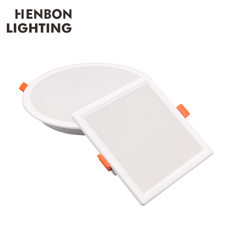 Henbon CCT Adjustable Ceiling SMD 8 12 18 24 W Square Round Recessed LED Panel Light