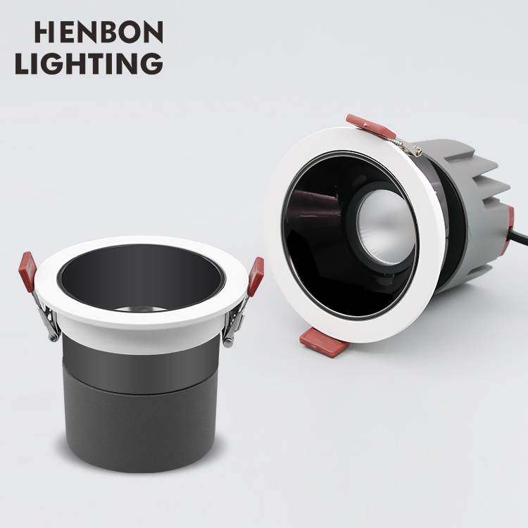 Henbon New Design Home Indoor Aluminum 7watt 12watt 18watt 36watt COB Ceiling LED Spot Light
