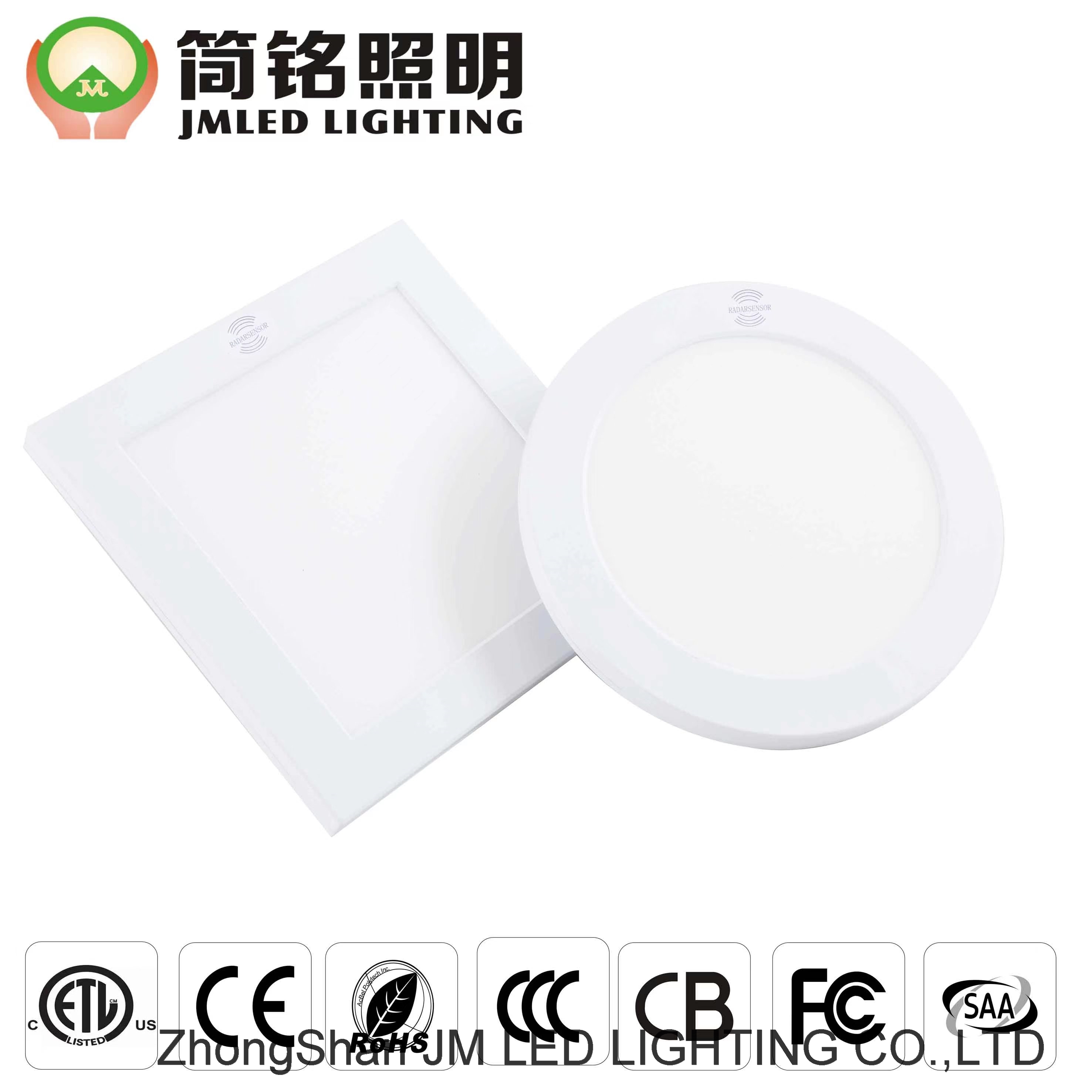 radar panel light sensor LED ceiling lamp 9w panel sidelight panel light ce cb Recessed surface