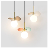 Modern white glass pendant lamp with LED G9 small multi-color pendant lights for kitchen