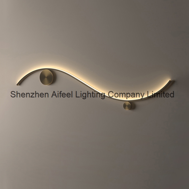 2023 Simple modern LED wall lights for home decoration S type wall lamps