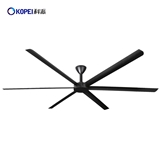 Industrial ceiling fan light high power 6 Aluminum blades DC fans with remote control and LED light