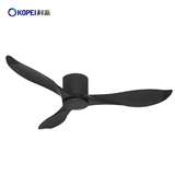 Modern ceiling fan light 3 ABS blades indoor DC fans with remote control and LED light