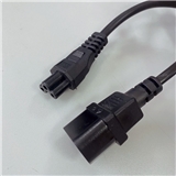 Tuv Approval AC Power cord IEC C14 To Iec C5 Laptop Extension Cord