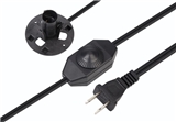 UL Approval AC power cord 6ft Us Plug With dimmer Switch for salt lamp