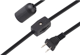 E26 Lamp Socket UL Approval Ac Power Cord 6ft Us ceiling Cord
