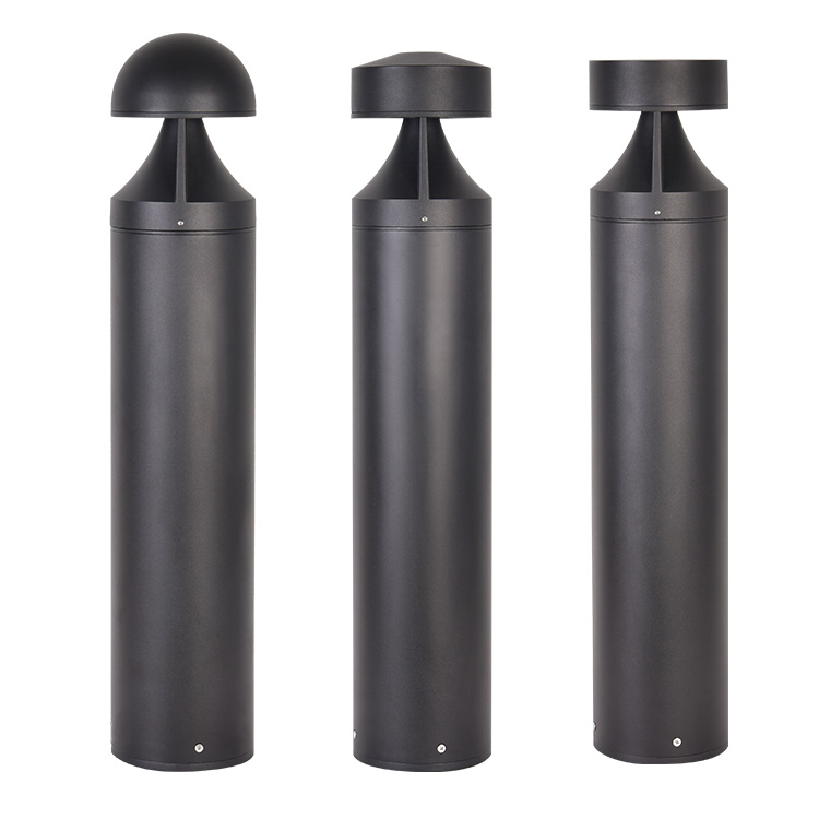 two sides light outdoor led bollard