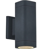 Matte Black Die-Cast Aluminum Rectangular Shape Outdoor Wall Lantern Sconce