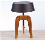 Wood table lamp- Sunshade table lamp