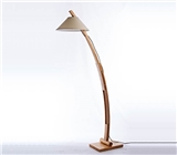 Wood floor lamp-Retractable wood floor lamp