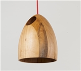 Wood Pendant lamp-Rugby shape modern wood pendant lamp