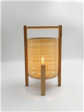 LED bamboo table lamp