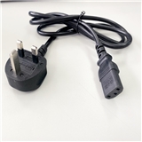 UK BS1363 to C13 Power Cable Type-G 3 Prongs to IEC320 Power Supply Cord For PC Computer