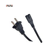 UL Approval 2M US 2 pin plug to iec c7 connector