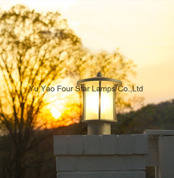 IP44 professional manufacture outdoor decorative lighting antique aluminum 2m pole lamp post led gar