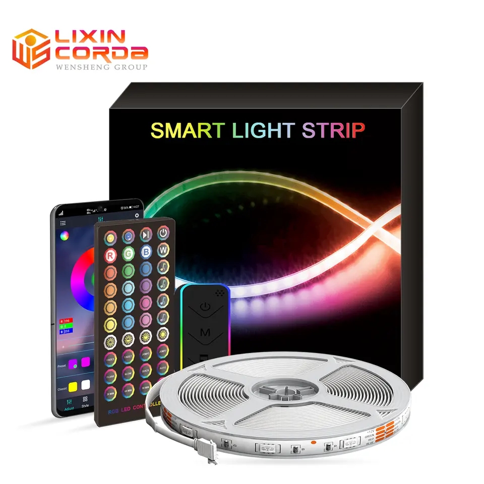 music sync multi color led light strips with wifi controller smart motion sensor rgb led strip light