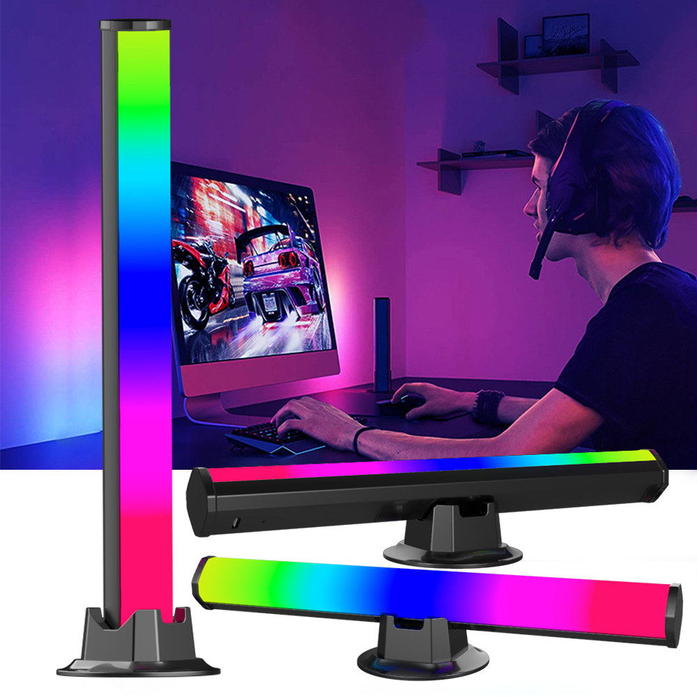 YANDEX ALICE New tuya wifi Arrive Rgb Color Rhythm Voice Wave Desktop Atmosphere Led Table Lamp