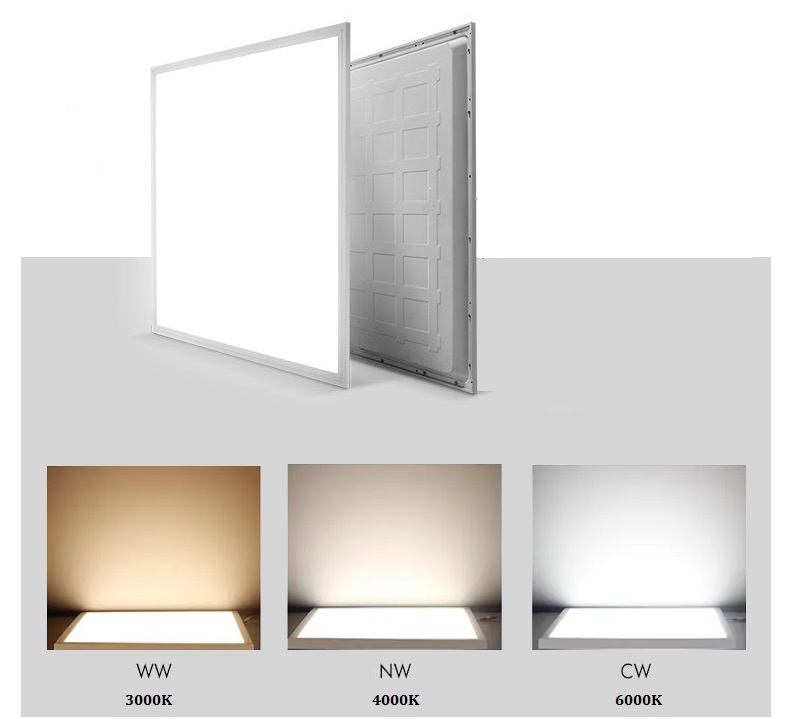 595*595 back- lit panel led panel CCT by DIP switch