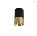 New recessed GU10 aluminum barrel shape black+gold LED spot light housing
