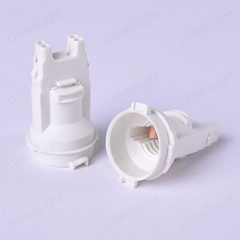 VDE E14 Irregular Bulb Plastic Lamp Holder