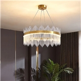 France Design Golden Warm White Metal Glass Indoor Villa Hotel Luxury Art Deco LED Chandelier Light