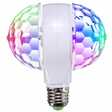 Led bulb E27 rotating Disco ball light Double Head crystal Magic ball light 6w led party stage Light